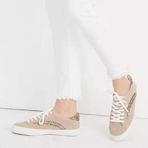 Madewell Sidewalk Sneakers Glitter Size 8
